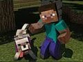 Leikur Minicraft: Steve og Wolf Adventure á netinu