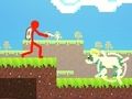 Leikur Red Stickman vs Monster School 2 á netinu