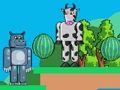 Leikur Hippo vs Cow Monster á netinu