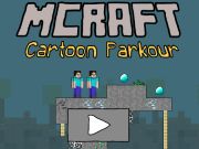 Leikur Mcraft teiknimynd parkour á netinu