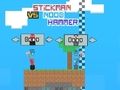 Leikur Stickman vs noob hamar á netinu