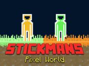 Leikur Stickmans Pixel World á netinu