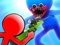 Leikur Stickman vs huggy wuggy á netinu