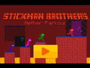 Leikur Stickman Brothers Nether Parkour á netinu