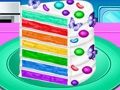 Leikur Gerðu Rainbow Confetti köku  á netinu