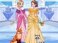 Leikur Icy Dress Up Elsa & Anna  á netinu