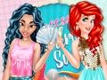 Leikur Skipti á fataskáp Jasmine og Ariel  á netinu