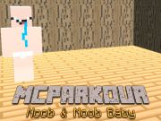 Leikur Mc parkour noob og noob elskan á netinu