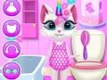 Leikur Dagleg umönnun Kitty Unicorn  á netinu