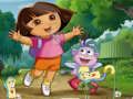 Leikur Dora finna falið kort  á netinu