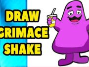 Leikur Grimace Shake: Teiknaðu og þurrkaðu á netinu