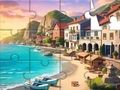 Leikur Jigsaw þraut: Seaside Town á netinu