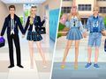 Leikur College Girl & Boy Makeover á netinu