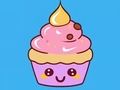 Leikur Litabók: Cupcake  á netinu