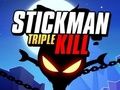 Leikur Stickman þrefalt dráp  á netinu
