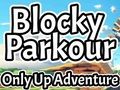 Leikur Blocky parkour: aðeins upp ævintýri á netinu
