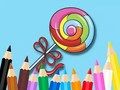 Leikur Litabók: Lollipop  á netinu