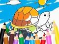 Leikur Litabók: Sunny Turtle  á netinu