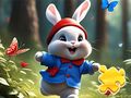 Leikur Jigsaw þraut: Running Rabbit á netinu