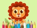 Leikur Litabók: Baby Lion  á netinu