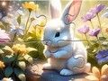 Leikur Jigsaw þraut: Sunny Forest Rabbit á netinu