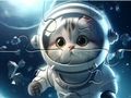 Leikur Jigsaw Puzzle: Astronaut-Cat á netinu