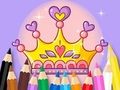 Leikur Litabók: Princess Crown  á netinu