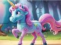Leikur Jigsaw þraut: Magic Forest Unicorn á netinu