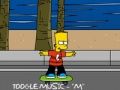 Leikur Bart Simpson hjólabretti  á netinu