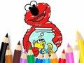 Leikur Litabók: Elmo New Friend  á netinu