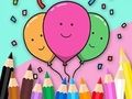 Leikur Litabók: Celebrate-Balloons  á netinu