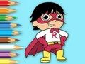 Leikur Litabók: Super-Ryan  á netinu