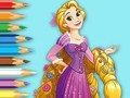 Leikur Litabók: Princess Rapunzel  á netinu