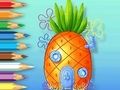 Leikur Litabók: Pineapple-House  á netinu