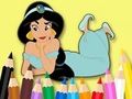 Leikur Litabók: Jasmine prinsessa  á netinu