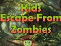 Leikur Krakkar flýja frá zombie  á netinu
