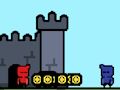 Leikur Rauður og blár Castlewars  á netinu