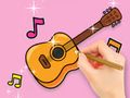 Leikur Litabók: Star Guitar  á netinu