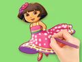 Leikur Litabók: Dora Prepare Party  á netinu