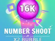 Leikur Number Shoot x 2 kúla  á netinu