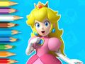 Leikur Litabók: Young Princess Peach  á netinu