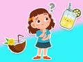 Leikur Kids Quiz: Hvað viltu drekka?  á netinu