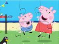 Leikur Jigsaw þraut: Peppa skemmtilegur dagur á netinu