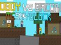 Leikur Obby vs beikon: McSkyblock á netinu