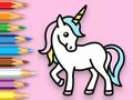 Leikur Litabók: Happy Unicorn  á netinu