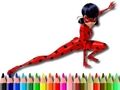 Leikur Aftur í skólann Lady Bug litarefni  á netinu