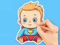 Leikur Litabók: Cute Super Baby  á netinu