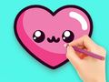 Leikur Litabók: Lovely Heart  á netinu