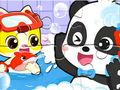 Leikur Jigsaw þraut: Baby Panda sturtutími á netinu