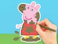 Leikur Litabók: Peppa In The Mud  á netinu